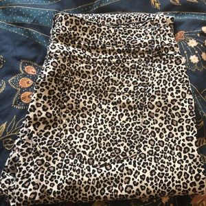 Animal print jeans